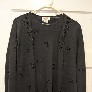 Cardigan and matching sleeveless vest